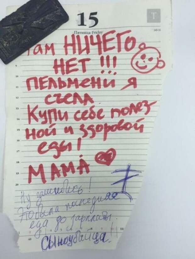 Смешные записки на холодильниках