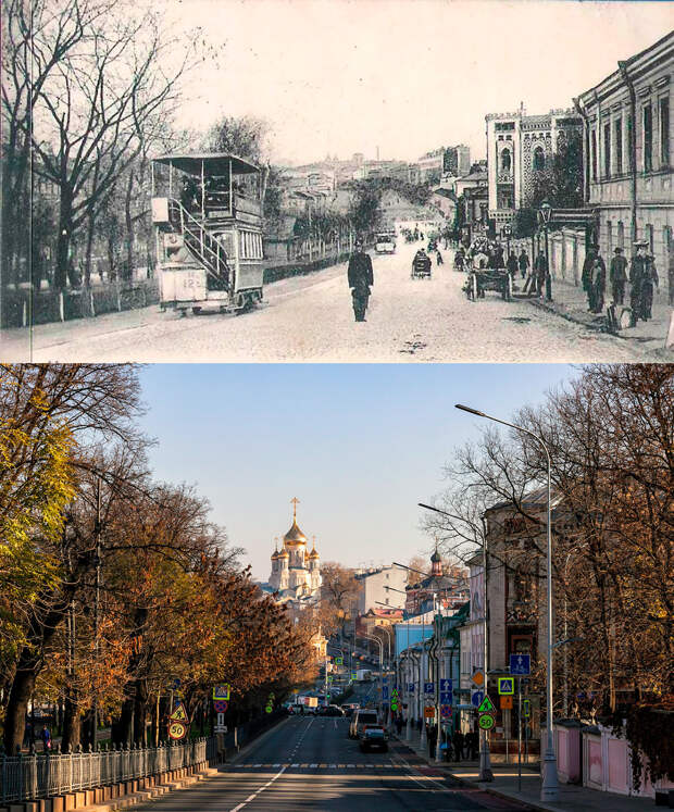 Москва сто лет назад и сейчас