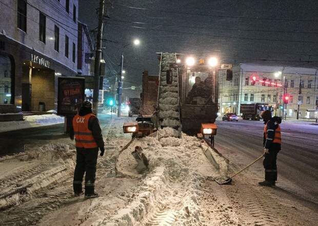 Больше трех тысяч кубометров снега вывезли за сутки с тульских улиц