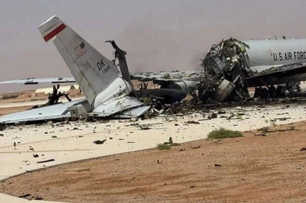 Опубликованы кадры уничтоженного Ираном американского самолёта ДРЛО E-3G