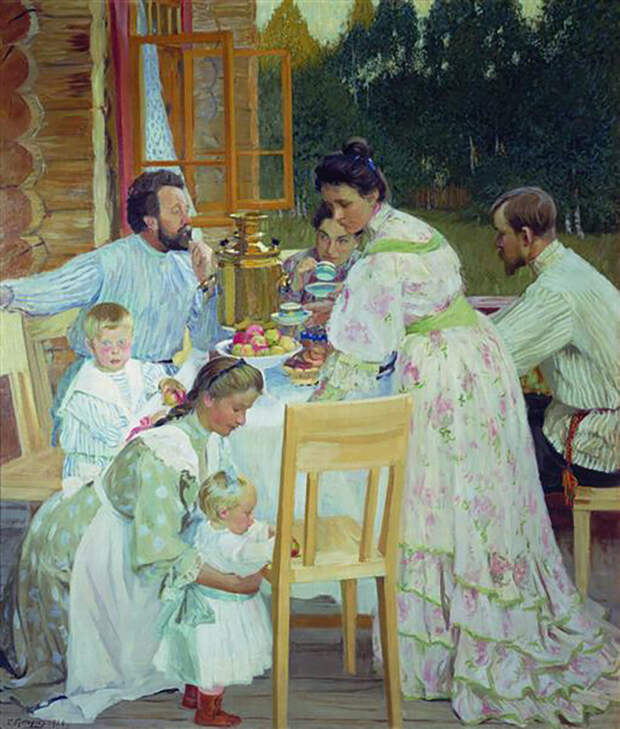 Дачная жизнь на картинах русских художников