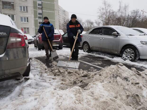 снег, уборка, снегопад