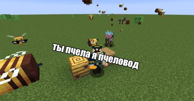 Пчелы в Майнкрафте