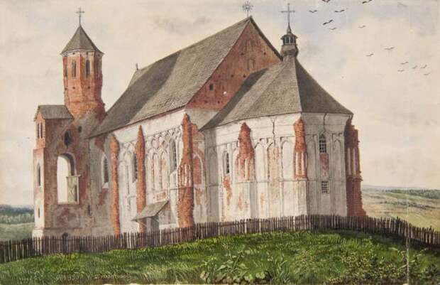 Борисоглебская церковь рисунок