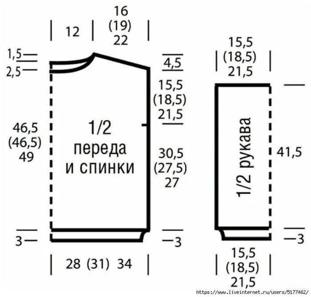 Как связать красивый джемпер