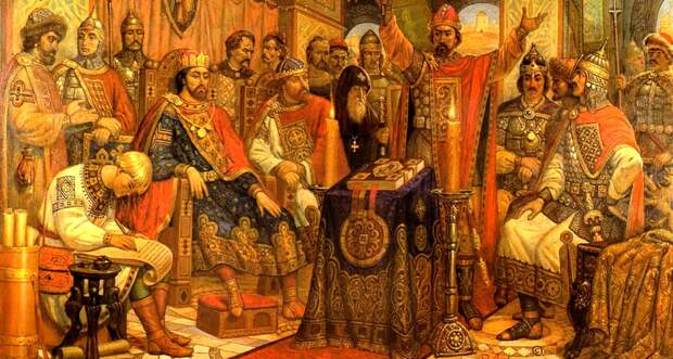 съезд русских князей: все бы спорили, рядили, кабы вороги не били