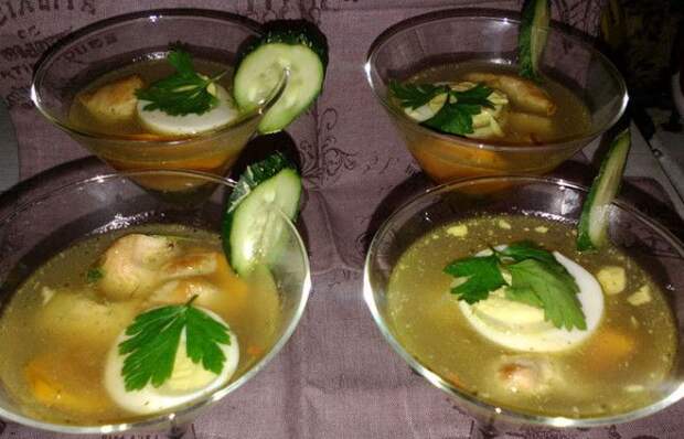 Заливная курица.