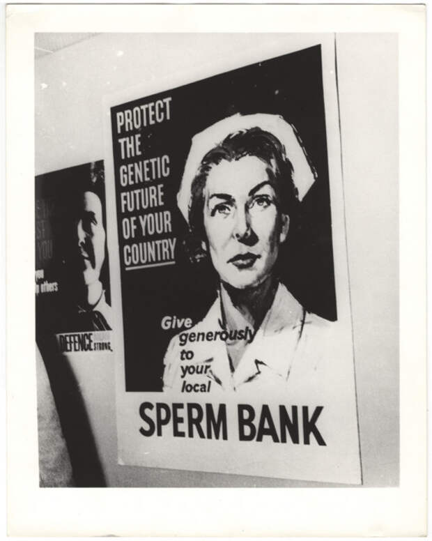Защити генетическое будущее своей страны, щедро одари местный банк спермы, 1943 год. Автор: Arthur Fellig (Weegee).