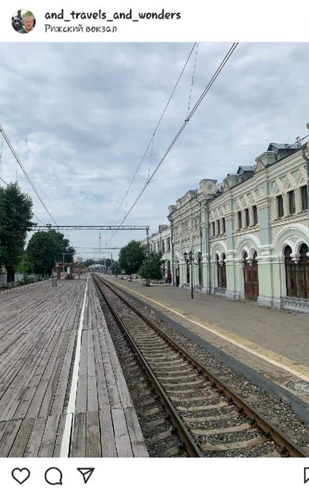 Фото дня: пустой перрон Рижского вокзала