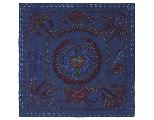 Шелковые платки - Indigo от Hermès