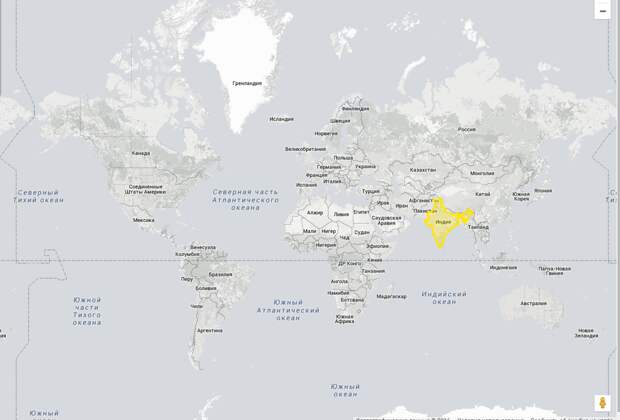 А вот Индия Размеры, картография, карты, проекция, страны