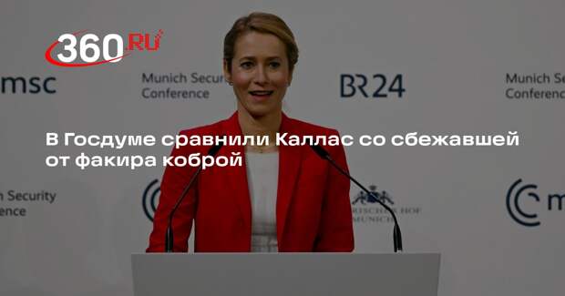 Депутат ГД Шеремет предложил изолировать Каллас из-за ее агрессивных выпадов