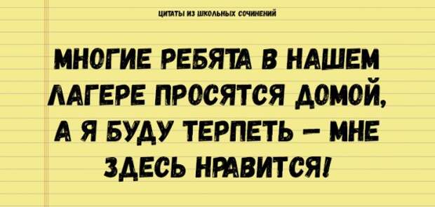 Цитаты из школьных сочинений, которые стоит сохранить для потомков