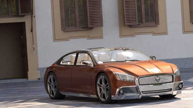 Volga-2020 Concept от дизайнера из Казани Volga-2020 Concept от дизайнера из Казани авто, автодизайн, волга, волга 2020, газ, дизайнер, концепт