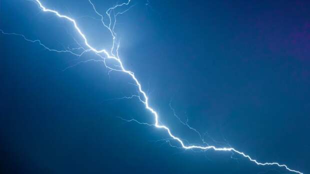 chronic pain lightning strike white blue black