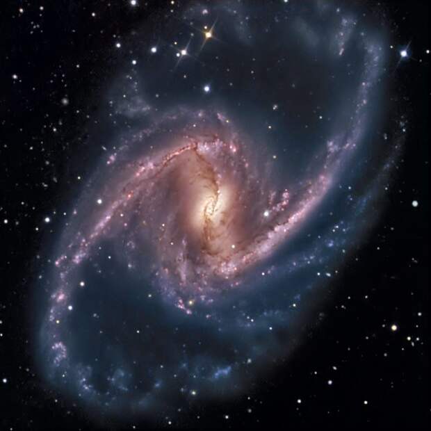 Спиральная галактика NGC 1365 интересное, космос, красота, наука, фото