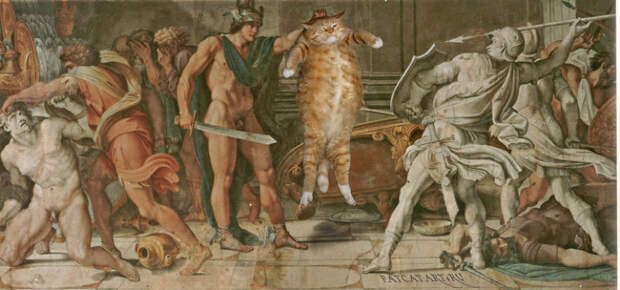 картины известных художников с котом Заратустрой 