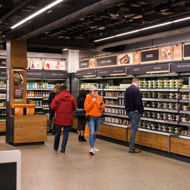 Как устроен супермаркет Amazon, где нет ни продавцов, ни кассиров Как устроен супермаркет Amazon, где нет ни продавцов, ни кассиров