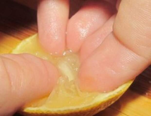 отбеливание ногтей лимонным соком