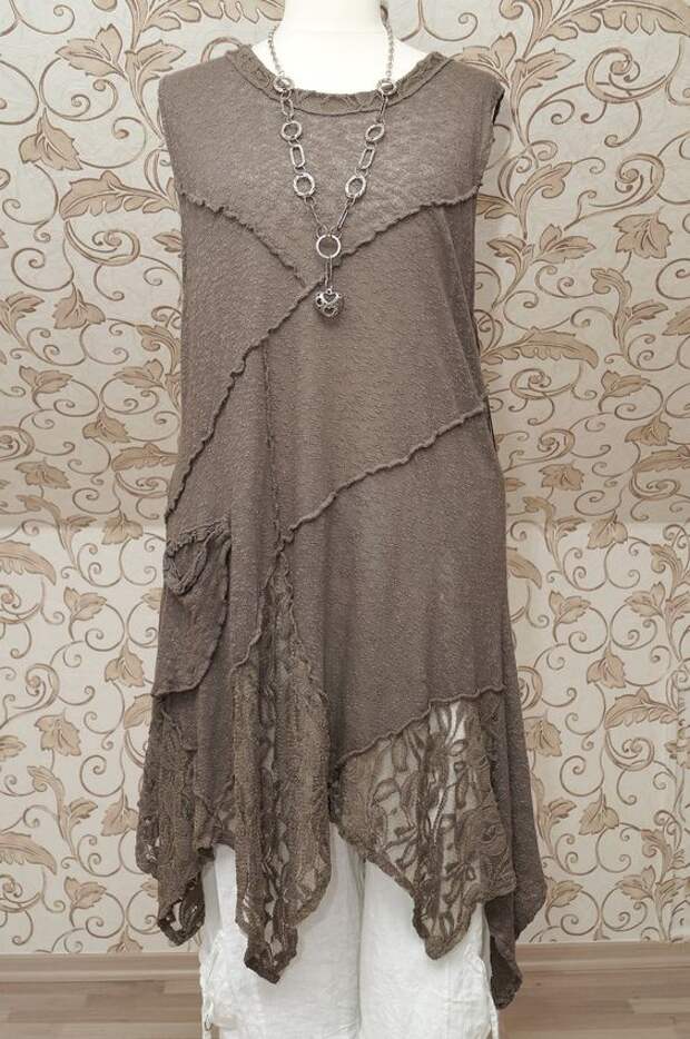 SARAH SANTOS QUIRKY MOCHA BROWN TUNIC ~ Recently purchased this: 