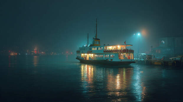 В Турции 12 человек пострадали при столкновении парома и сухогруза