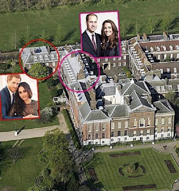 На данный момент молодожены Гарри и Меган проживают в маленьком коттедже Ноттингем, расположенном на территории Кенсингтонского дворца. | Фото: owmade.ru. 