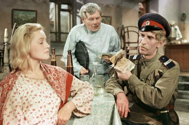 Сергей Филиппов в роли казака в фильме «Олеко Дундич», 1958 год. Кадр из фильма Сергей Филиппов в роли казака в фильме «Олеко Дундич», 1958 год. Кадр из фильма