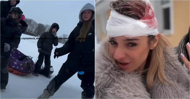 Под Калининградом женщина разбила голову во время катания на ватрушке
