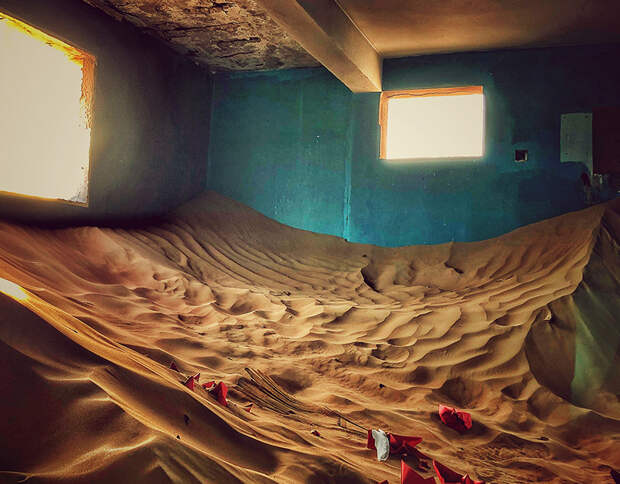 Заброшенный поселок-призрак Аль-Мадам в пустыне Эмиратов