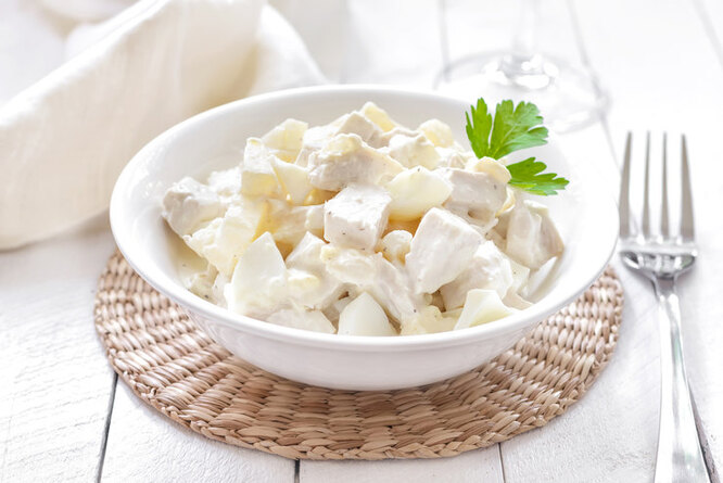 Курица с шампиньонами