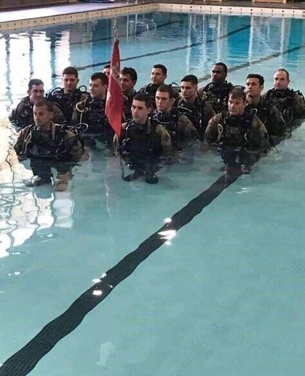 Тренировки военных в воде выглядят забавно Тренировки военных в воде выглядят забавно