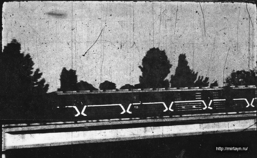 НЛО на кадрах киносъёмки метрополитена в Ташкенте в 1991 году