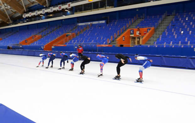 Олимпийская сборная по конькобежному спорту начала тренировки в Иркутске