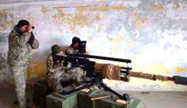 Украинские киборги берут в руки зенитные пушки