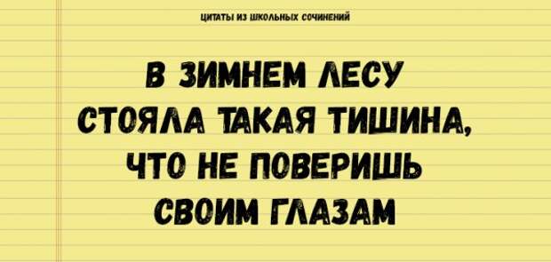 Цитаты из школьных сочинений, которые стоит сохранить для потомков