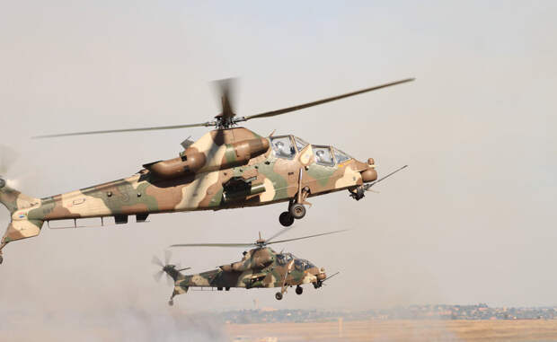Пустельга Южная Африка Вертолет Denel AH-2 Rooivalk предназначен для ударов по живой силе и технике противника, но также активно используется в качестве машины поддержки и сопровождения. На борту «Пустельга» несет пушку калибром 20 миллиметров, на 6 точек подвески монтируются управляемые ракеты класса «воздух-воздух» и «воздух-земля».