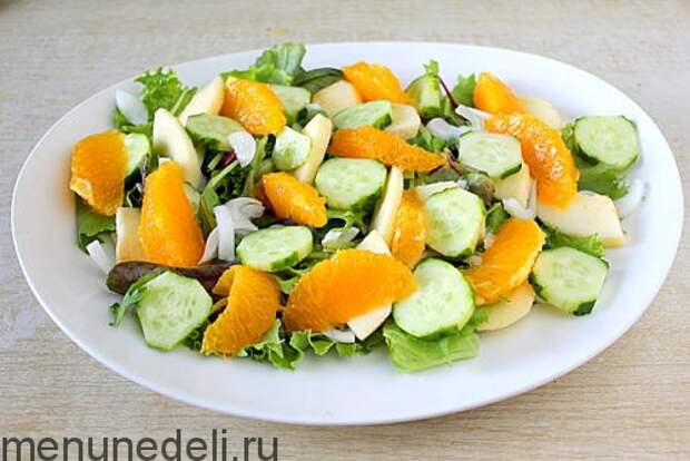 Теплый салат с куриной грудкой Теплый салат с куриной грудкой