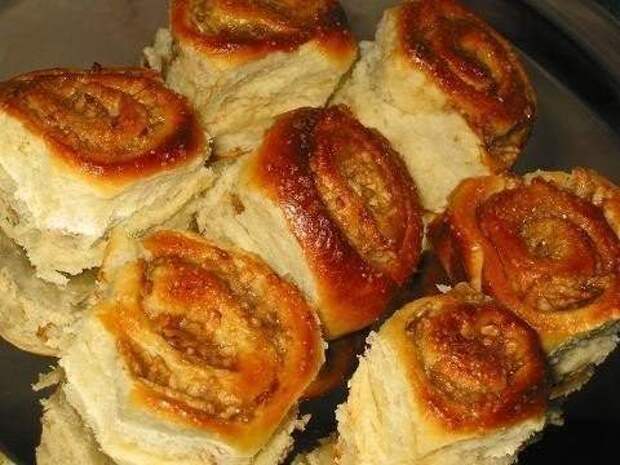 Булочки с яблоком из быстрого теста Булочки с яблоком из быстрого теста