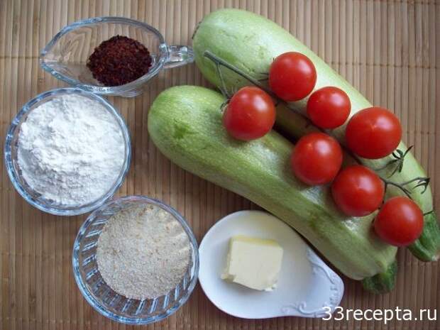 продукты для кабачкового крамбла