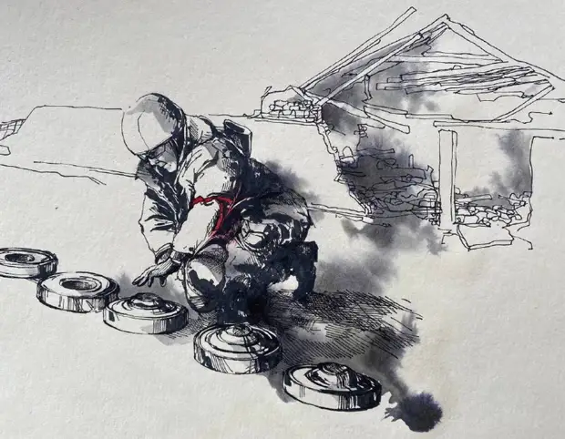 Рисунки участника специальной военной операции на Донбассе и Украине показывают происходящее с новой стороны