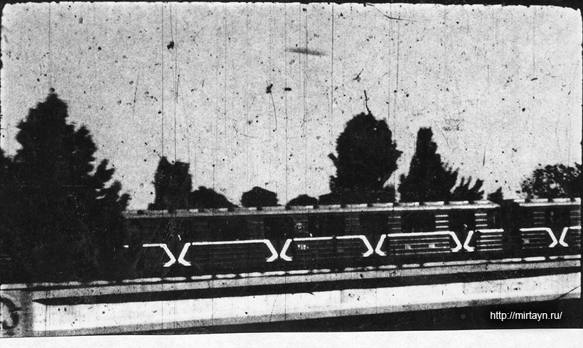 НЛО на кадрах киносъёмки метрополитена в Ташкенте в 1991 году