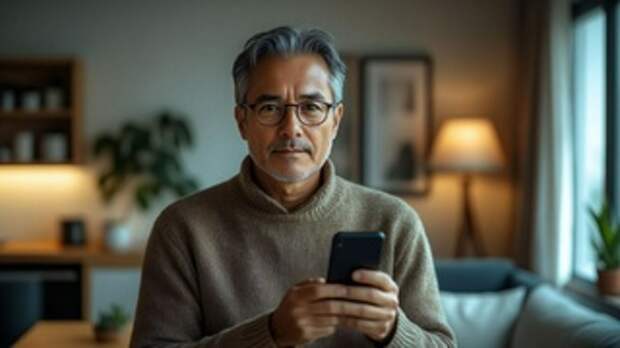 Мужчина с телефоном / Изображение сгенерировано YandexGPT 5 Pro / amic.ru