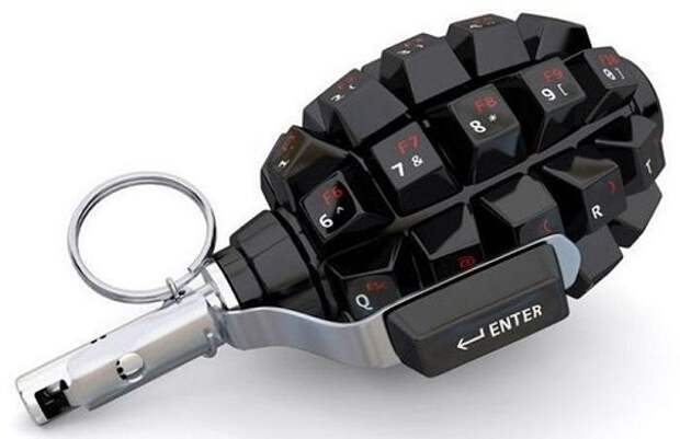 клавиатура в форме гранаты