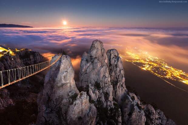 Гора Ай-Петри - знаменитая вершина крымских гор и мост в небо ай-петри, гора, история, крым, природа