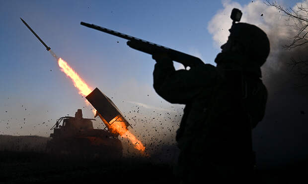 Расчет РСЗО «Град» нанес площадной удар по позициям ВСУ