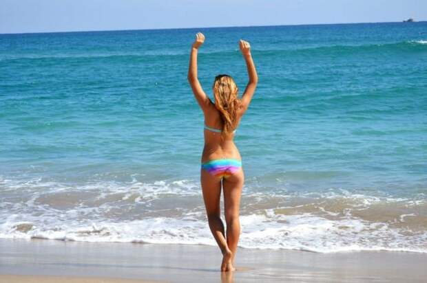 Девушки на пляже