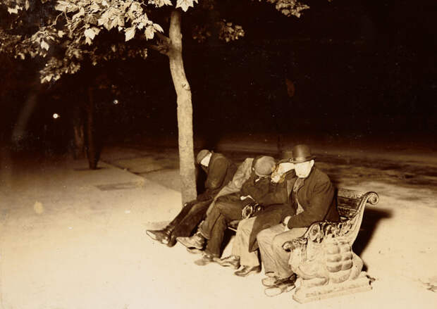 Лондон, 1902. Бездомные спят на набережной Темзы джек лондон, история, фото