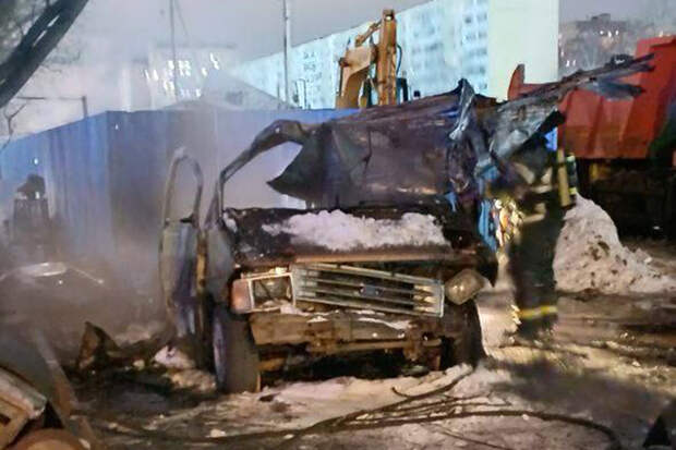Газовой баллон взорвался в машине на востоке Москвы