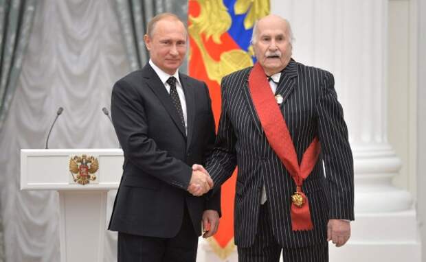 Владимир Путин и Владимир Зельдин. Фото: kremlin.ru