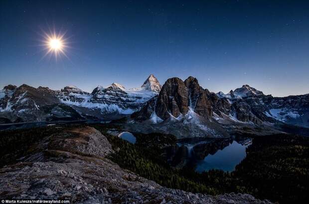 Гора Ассинибойн в Канаде в мире, красивые фото, красивый вид, пейзажи, природа, путешествия, фото, фотографы
